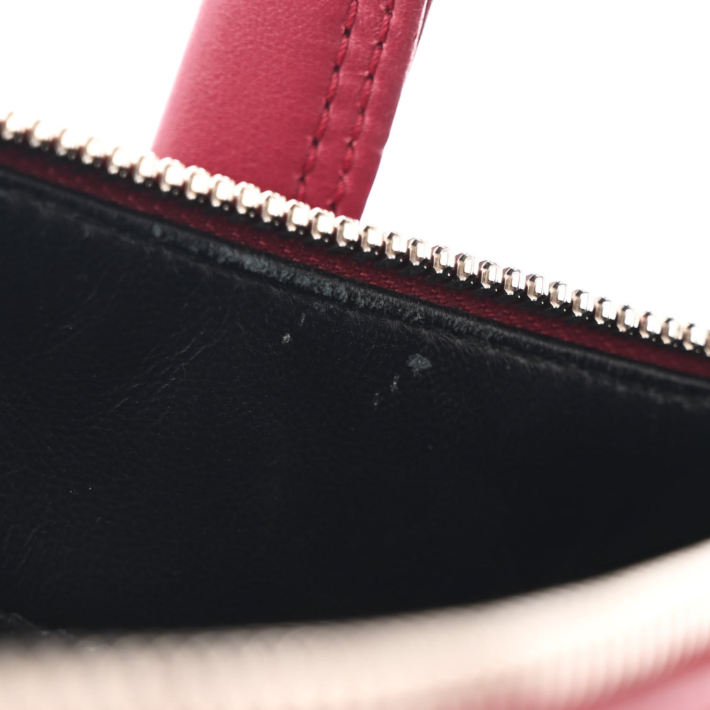 Shiny Day Calfskin S Triangle Duffle Rouge Grenat