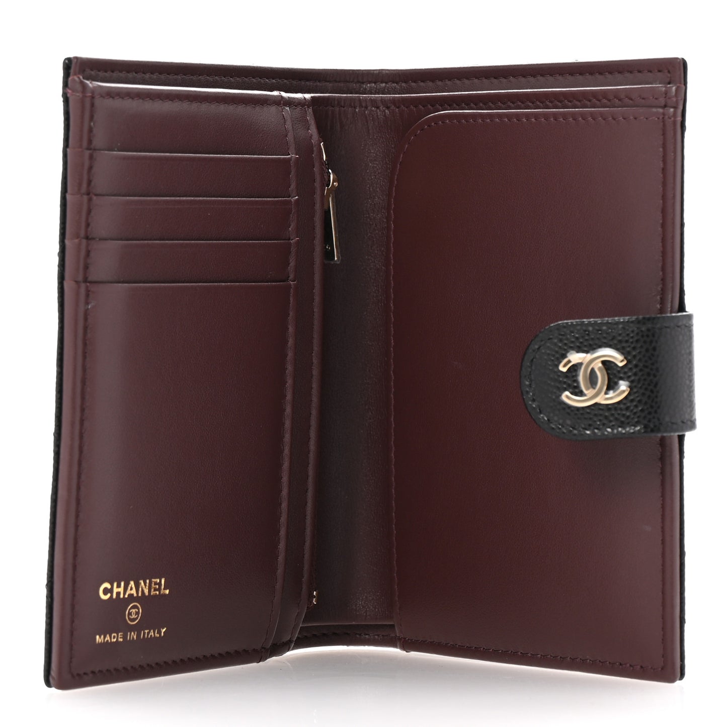 Caviar Quilted Passport Holder Black