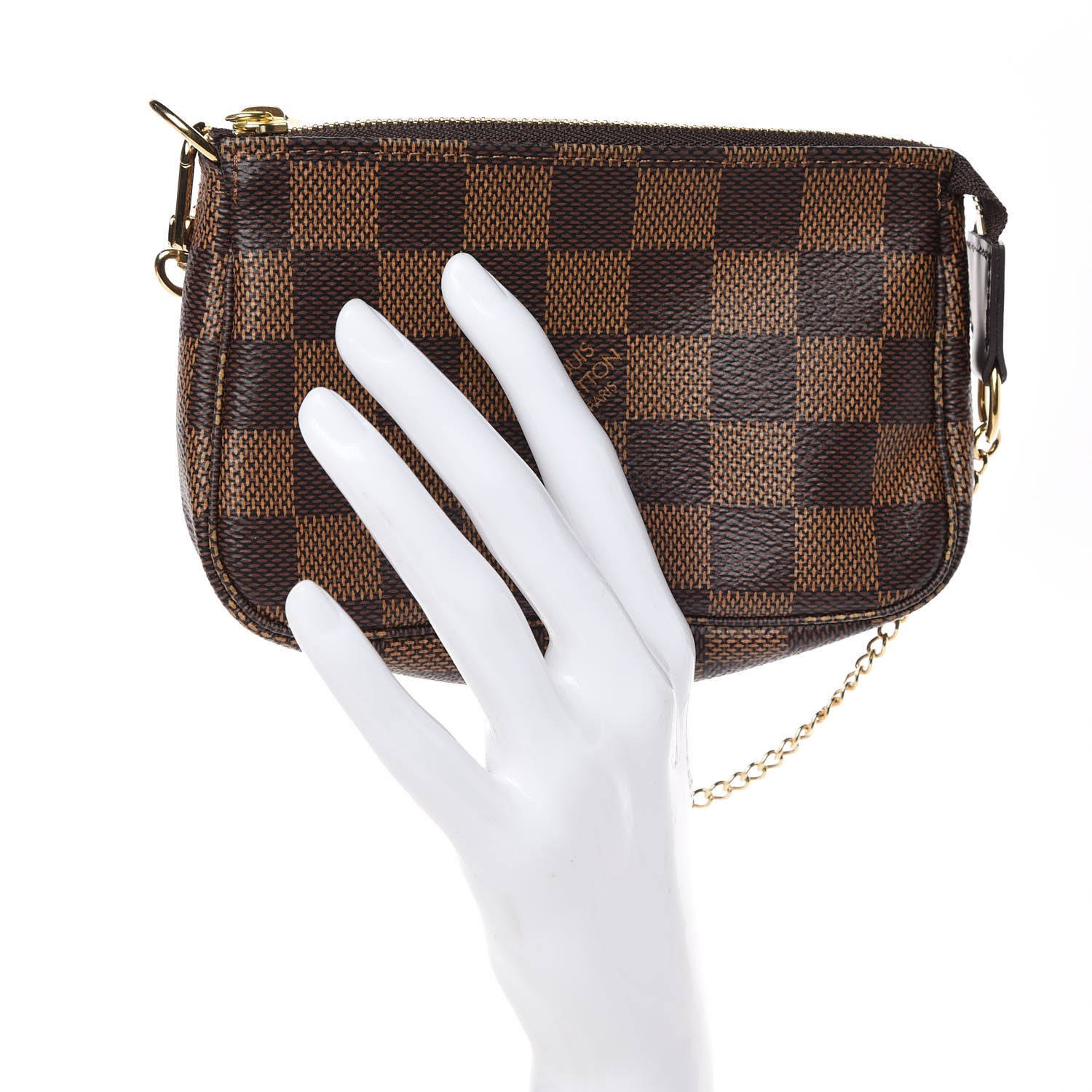 Louis Vuitton Damier Ebene Mini Pochette Accessories 2 of 10