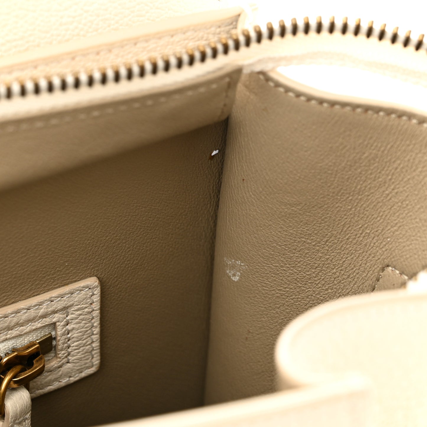 Goatskin Micro Luggage White