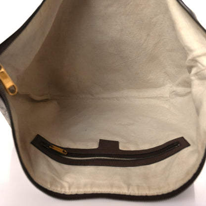 Gucci GG Supreme Monogram Web Ophidia Half Moon Hobo Brown 9 of 9