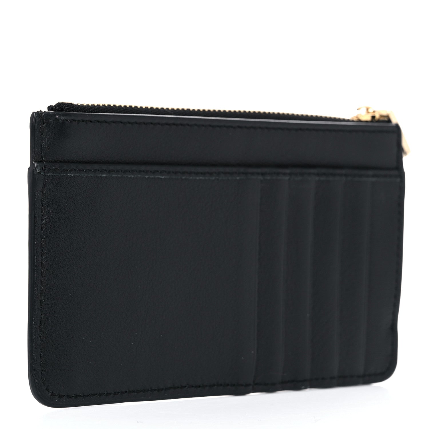 Dolce & Gabbana Calfskin Zip Card Holder Black 3 of 8