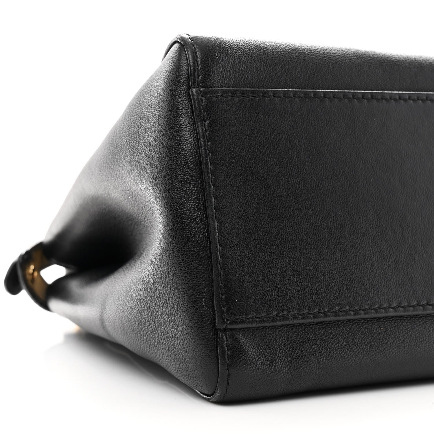 Fendi Nappa Mini Peekaboo Iconic Satchel Black 10 of 11