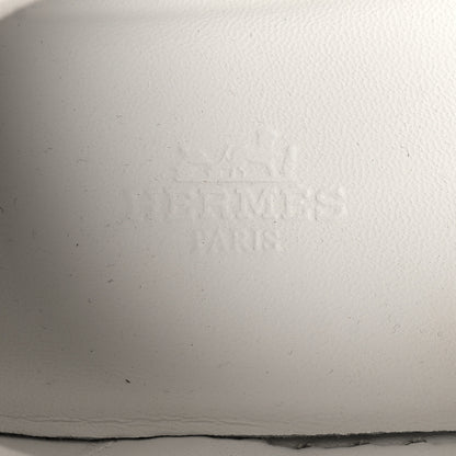 Hermes Calfskin Day Sneakers 37.5 White 8 of 10