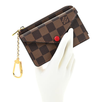 Louis Vuitton Damier Ebene Recto Verso Card Holder Red 2 of 10