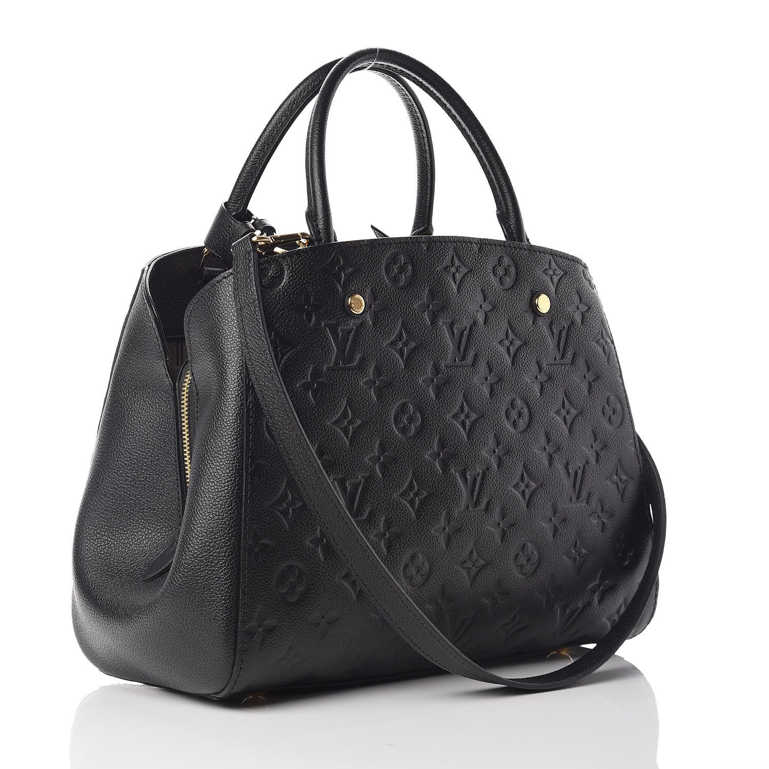 Louis Vuitton Empreinte Montaigne MM Black 3 of 10
