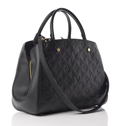 Louis Vuitton Empreinte Montaigne MM Black 3 of 10