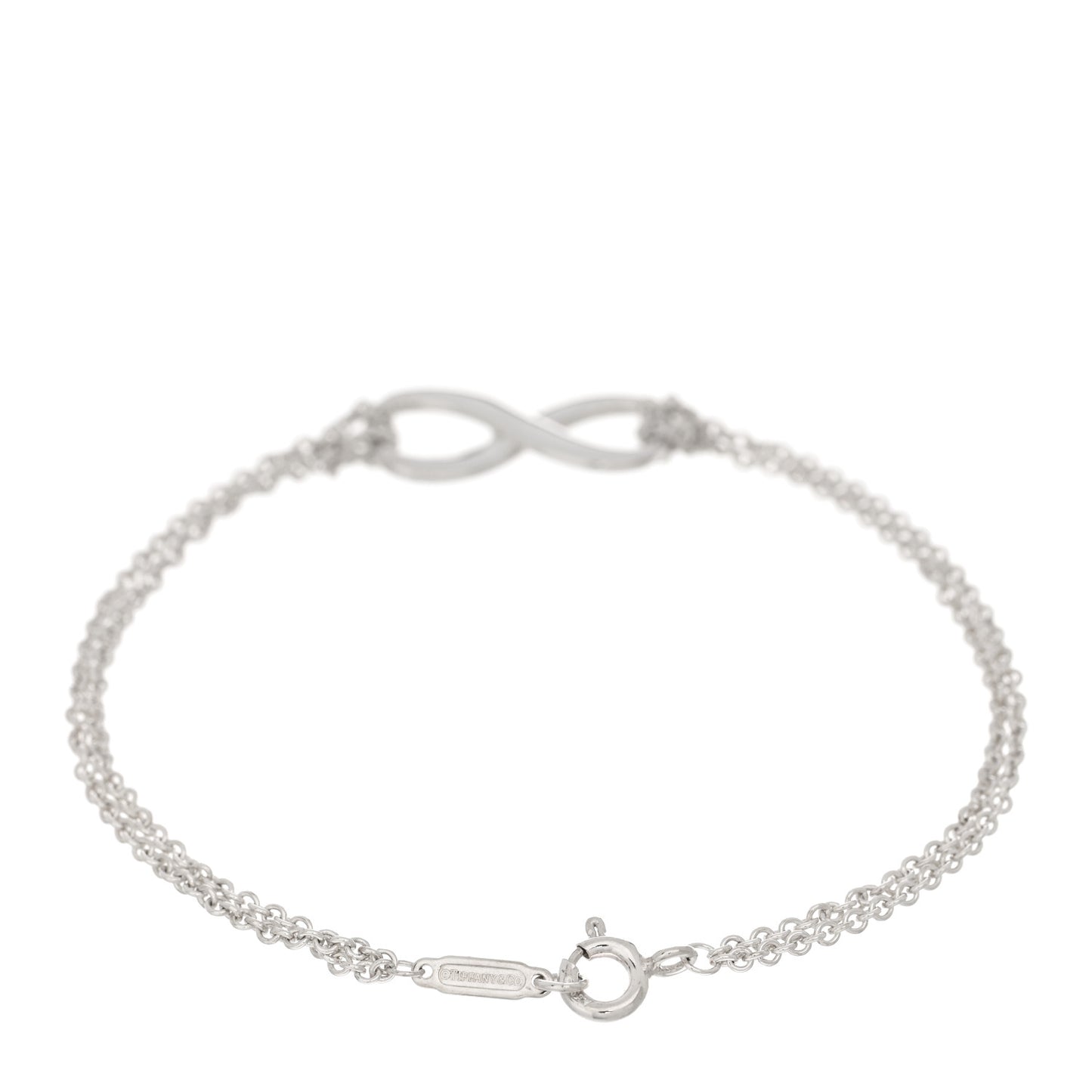 Sterling Silver Infinity Double Chain Bracelet