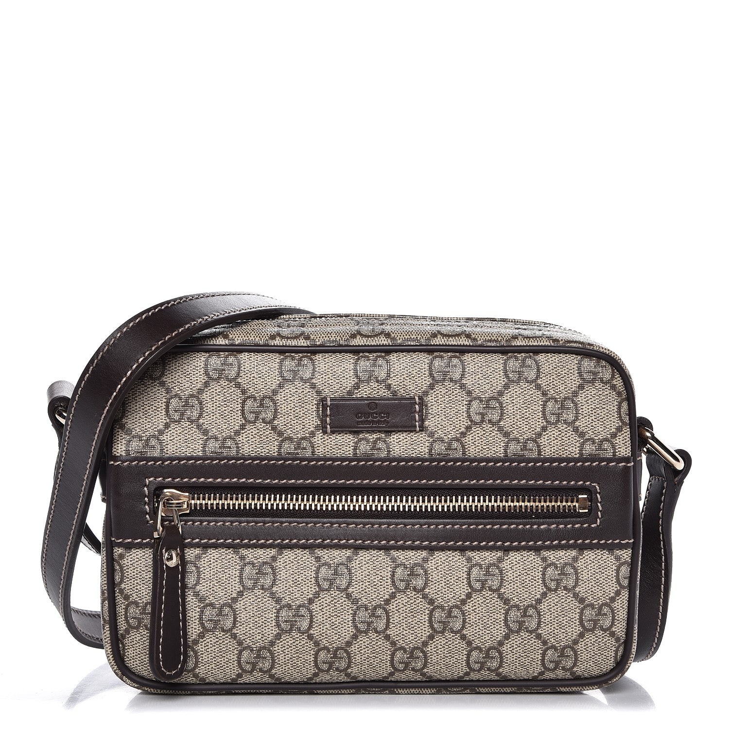 Gucci GG Plus Monogram Small Shoulder Bag Dark Brown 1 of 7