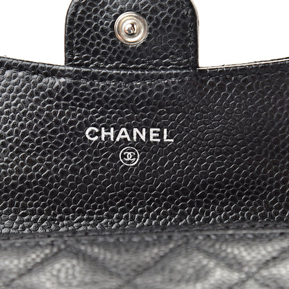 Chanel Caviar Quilted Flap Card Holder Black 6 of 10