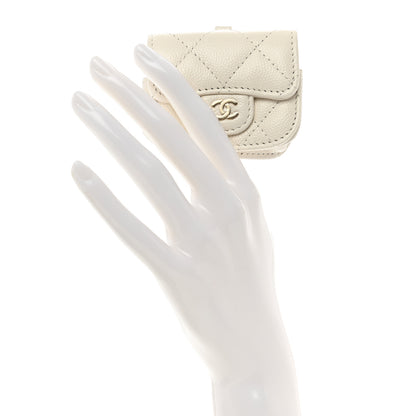 Chanel Caviar Quilted Airpods Pro Case White 2 of 9