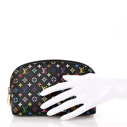 Louis Vuitton Monogram Multicolor Cosmetic Pouch Black Grenade 2 of 8