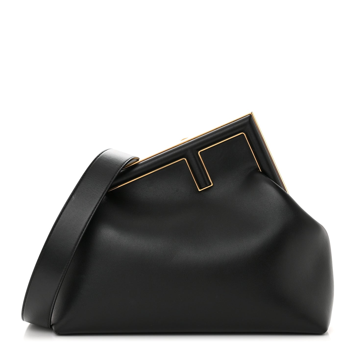Shiny Nappa Medium Fendi First Black