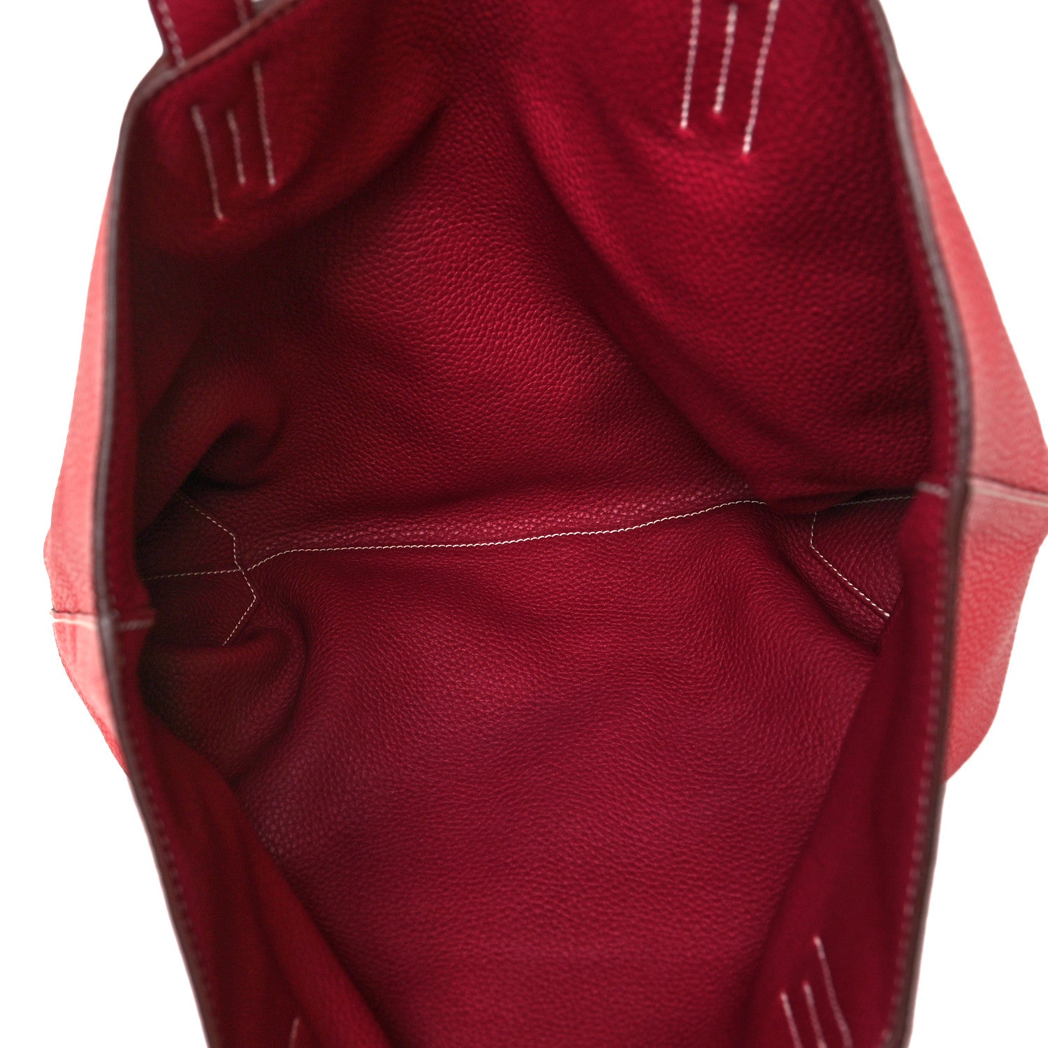 Hermes Taurillon Clemence Double Sens 36 Reversible Tote Rubis Rose Jaipur 5 of 16