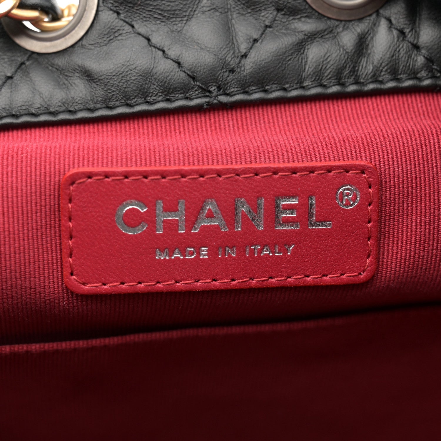 Chanel Aged Calfskin Quilted Small Gabrielle Backpack Black 6 of 14
