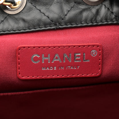 Chanel Aged Calfskin Quilted Small Gabrielle Backpack Black 6 of 14