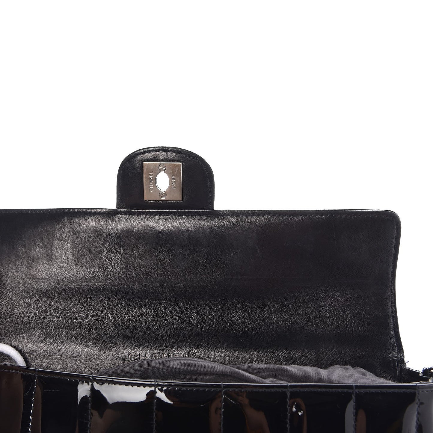 Patent East West Chocolate Bar Flap Black