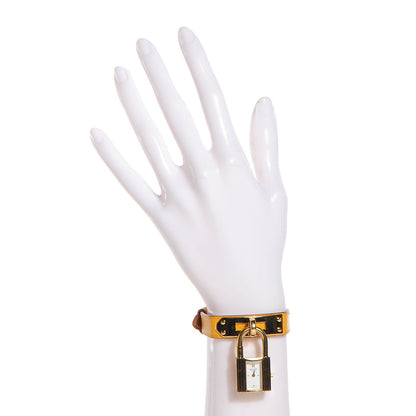 Hermes Stainless Steel Courchevel 20mm Kelly Cadena Quartz Watch Jaune 3 of 8