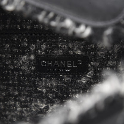 Chanel Tweed Calfskin Tweedy Shopping Tote Black 6 of 12
