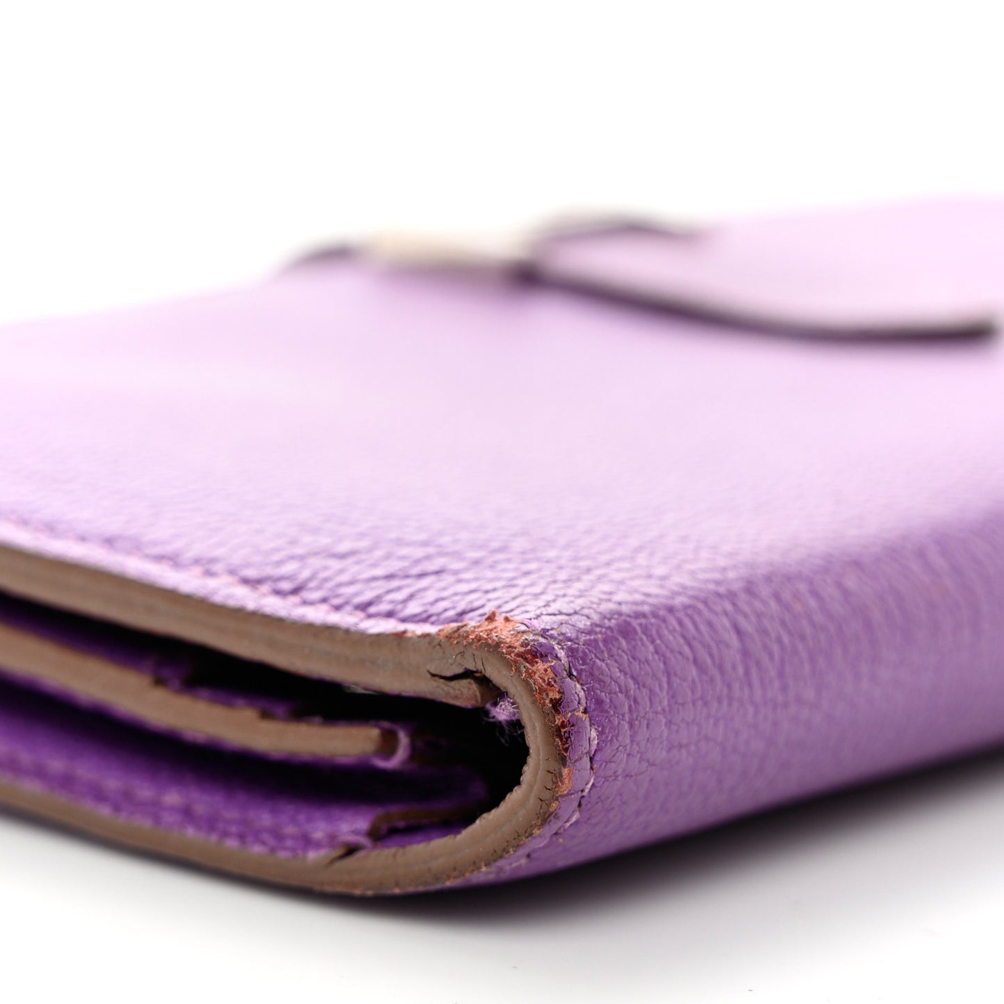 Chevre Mysore Bearn Wallet Parme