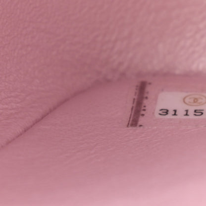 Chanel Iridescent Calfskin Quilted Mini Rectangular Flap Light Pink 9 of 11