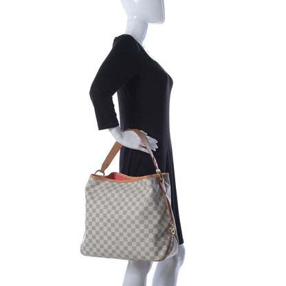 Louis Vuitton Damier Azur Delightful MM Pink 2 of 10