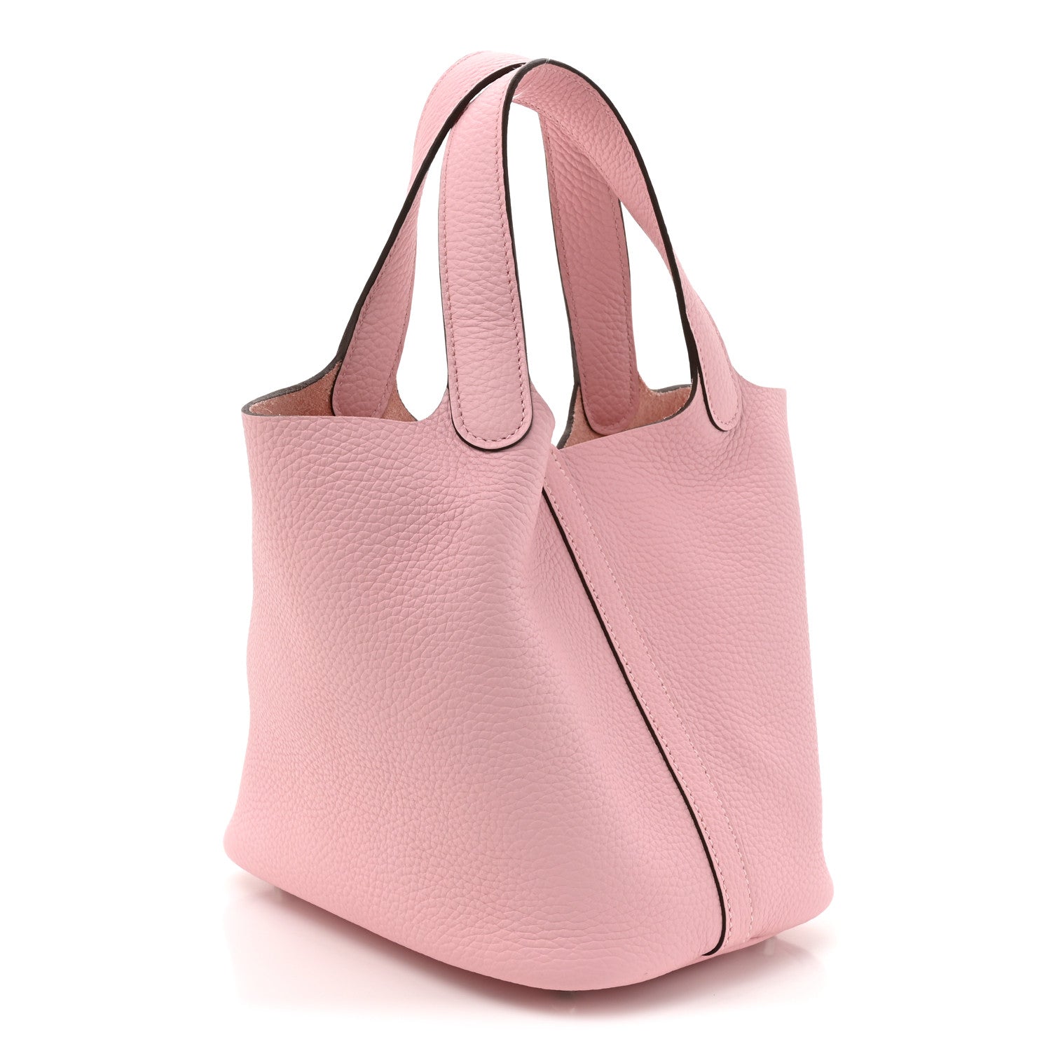 Hermes Taurillon Clemence Picotin Lock 18 PM Rose Sakura 3 of 11