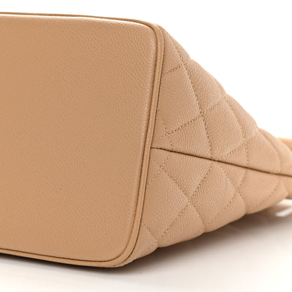 Chanel Caviar Quilted Medallion Tote Beige 10 of 10