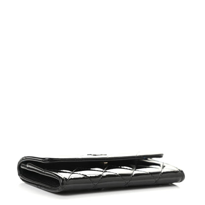 Chanel Patent Quilted Flap Card Holder Black 4 of 10