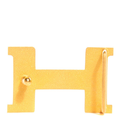 Hermes Guilloche 24mm H Belt Buckle Gold 2 of 4