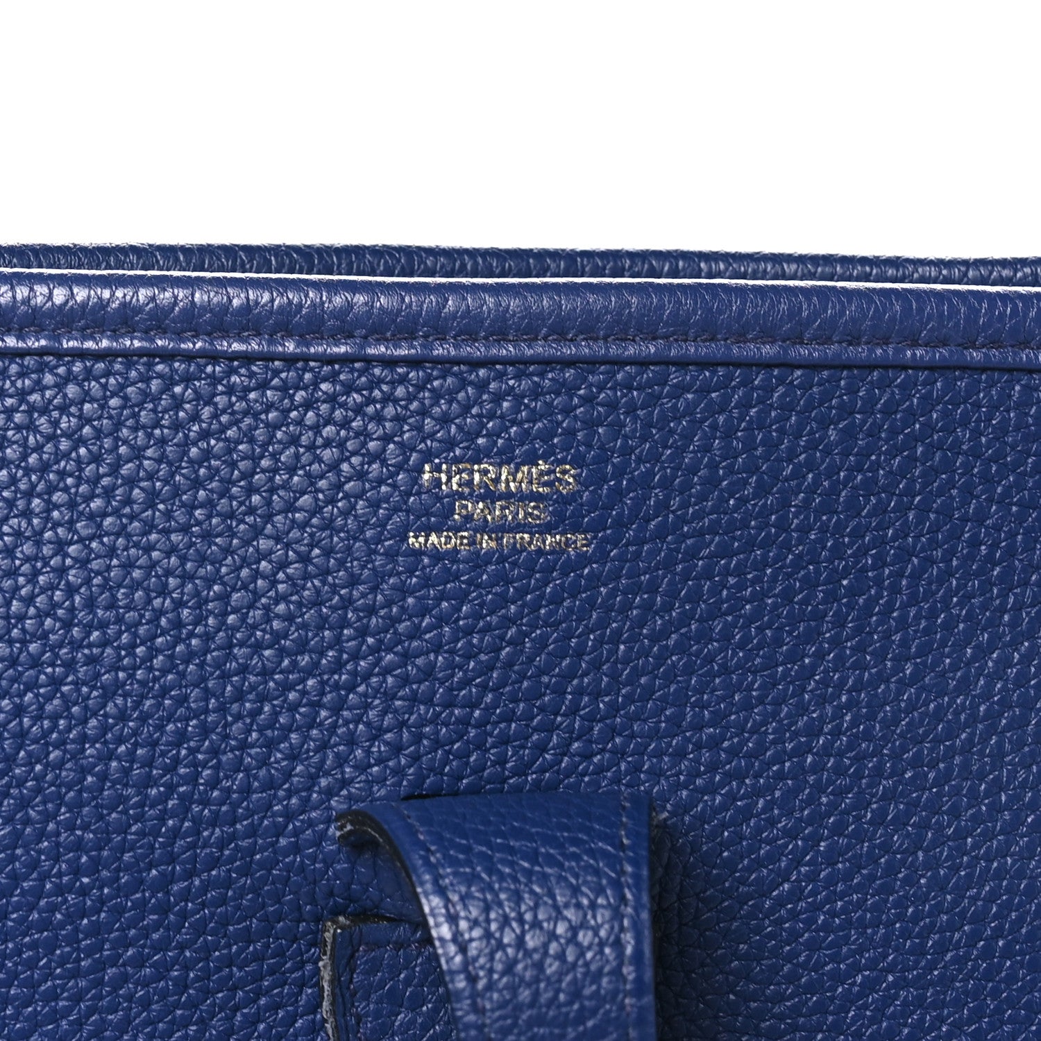 Hermes Taurillon Clemence Evelyne III PM Bleu Encre 6 of 10