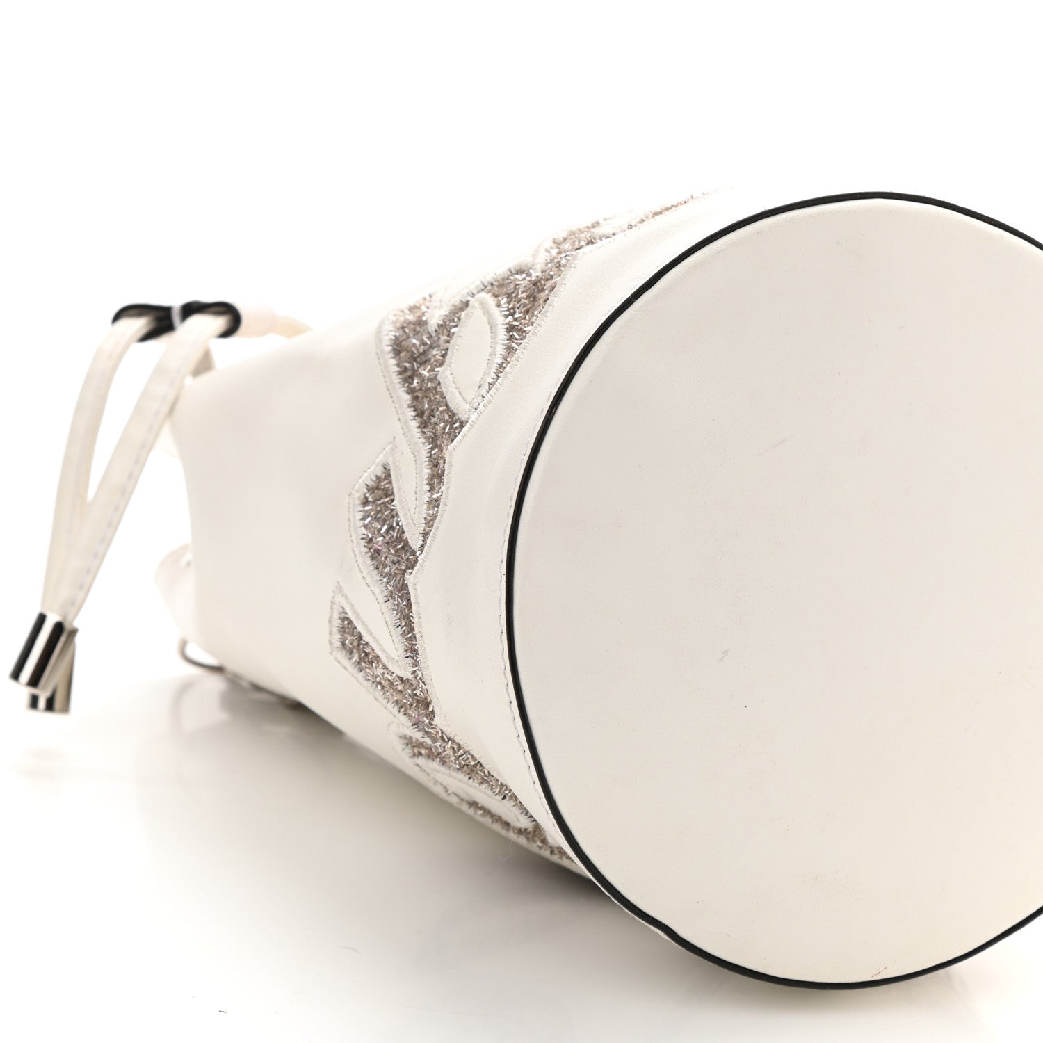 Christian Louboutin Calfskin Marie Jane Bucket White 8 of 9