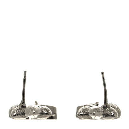 Chanel Crystal Sparkling Wheat CC Drop Earrings Silver 3 of 5