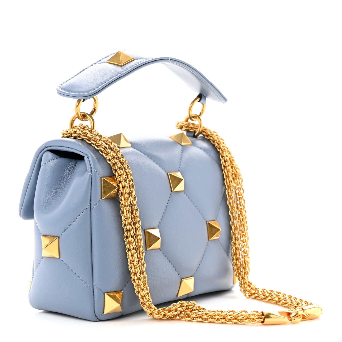 Nappa Medium Roman Stud Shoulder Bag Niagara