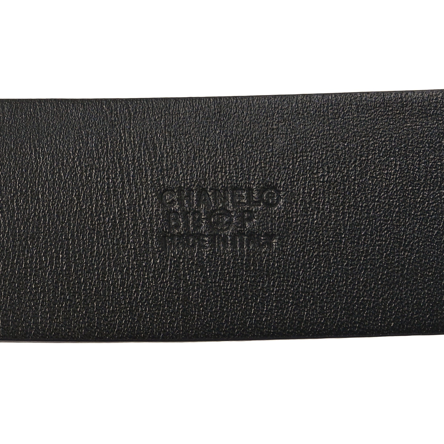 Calfskin Quilted CC Belt 95 38 Navy