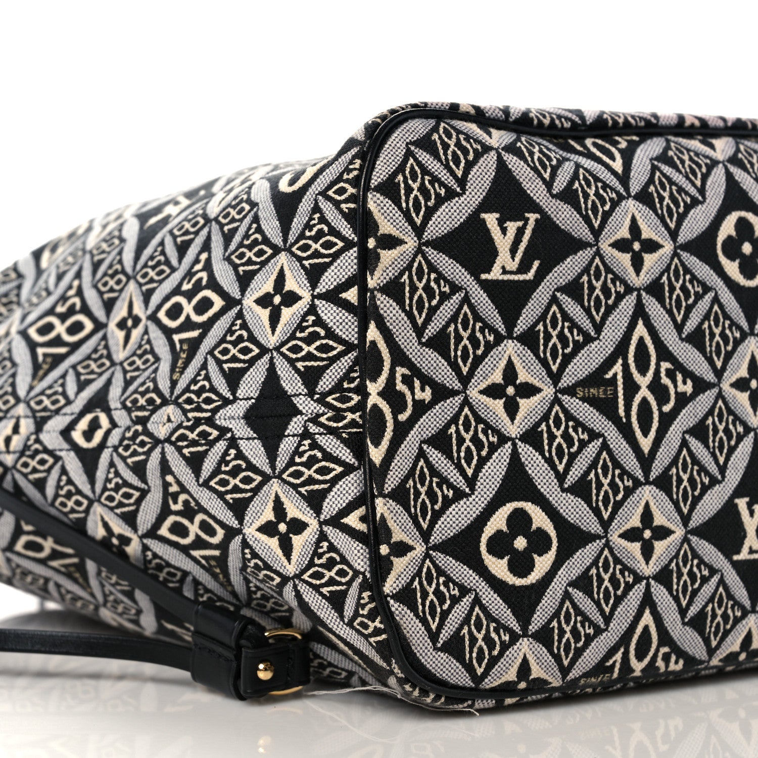 Louis Vuitton Jacquard Since 1854 Neverfull MM Grey 9 of 10