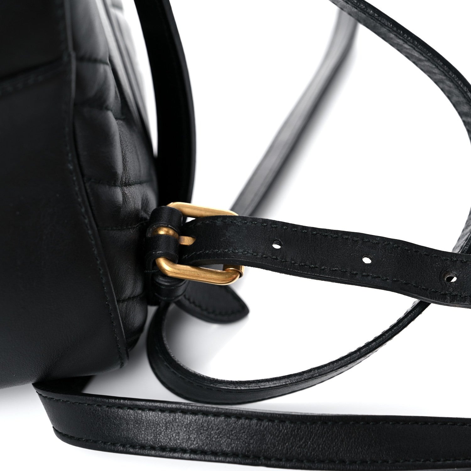 Gucci Calfskin Matelasse GG Marmont Dome Backpack Black 22 of 24