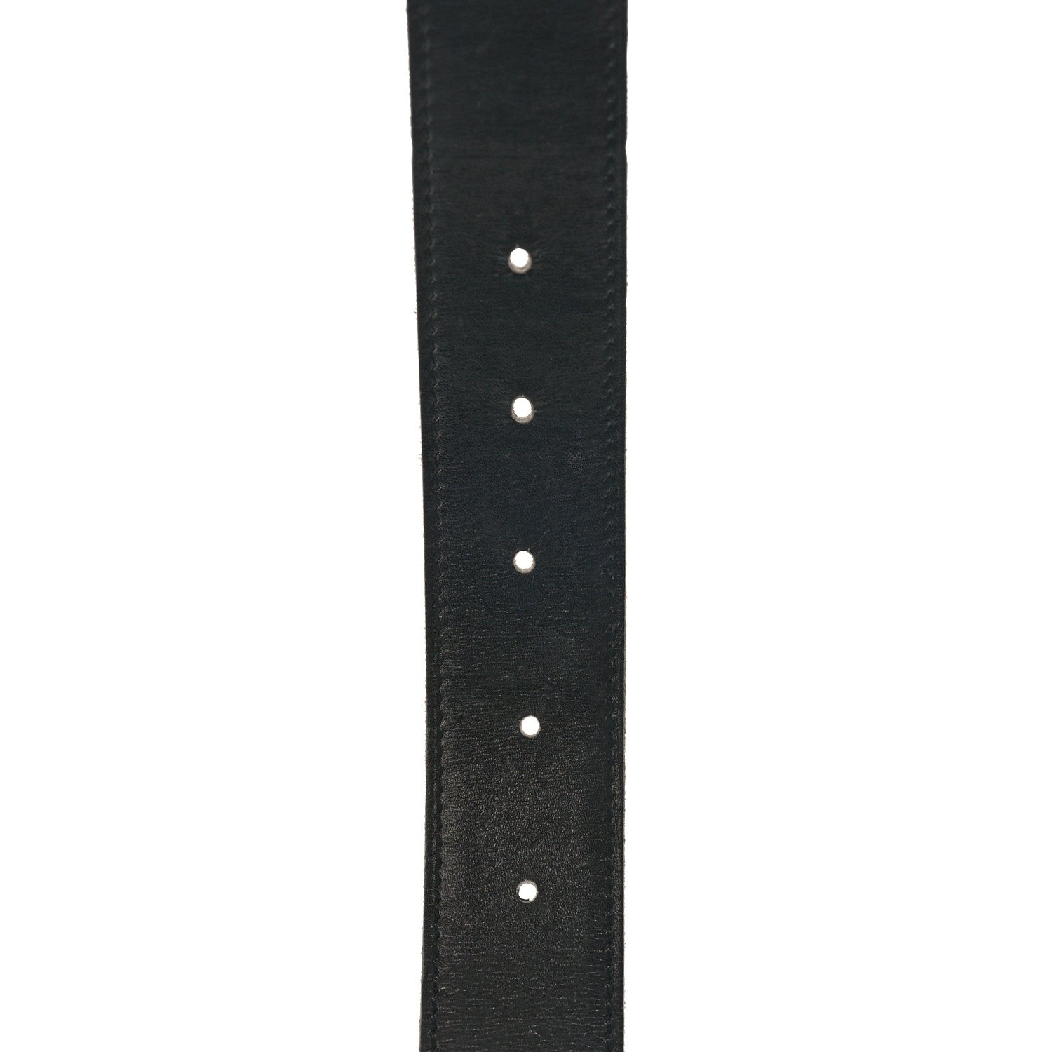 Hermes Box Togo 32mm H Belt 80 Black Blue Jean 3 of 9