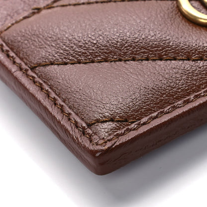 Gucci Azalea Calfskin Matelasse Diagonal GG Marmont Card Holder Cuir 7 of 11