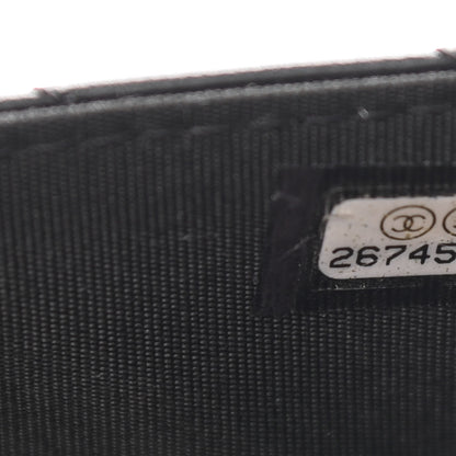 Chanel Lambskin Chevron Quilted Trendy CC Wallet On Chain WOC Black 8 of 12