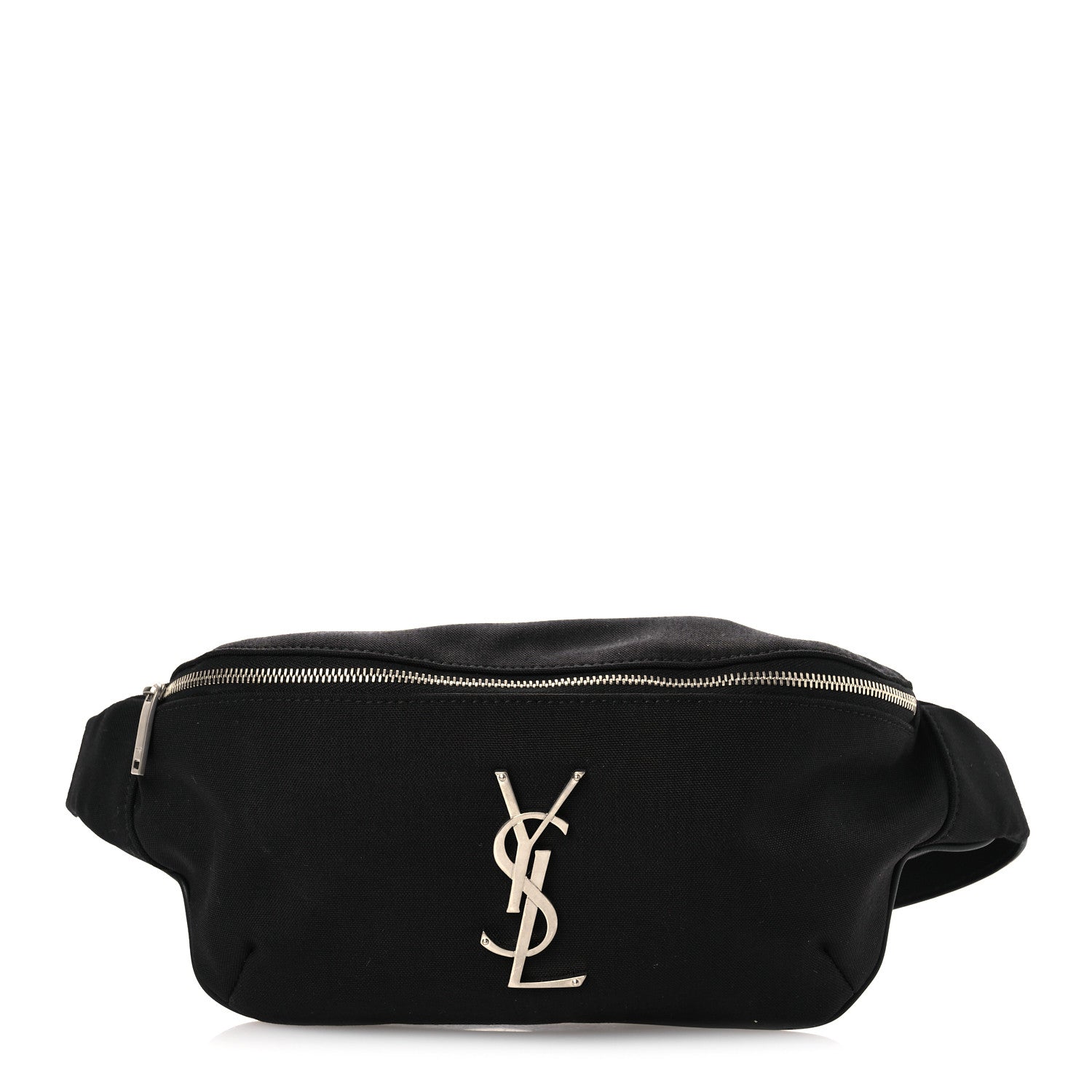 Saint Laurent Canvas Monogram Belt Bag Black 1 of 10