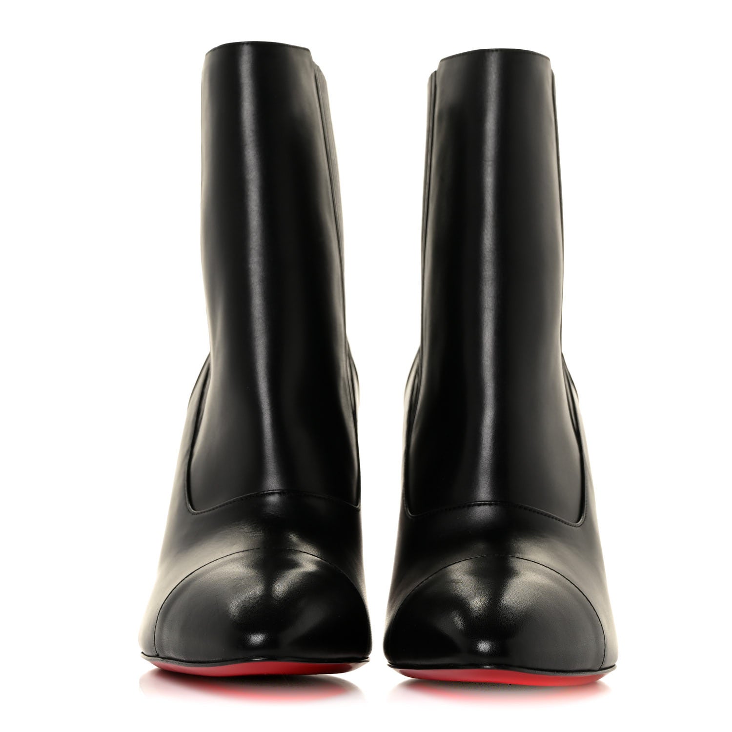 Christian Louboutin Calfskin Shine Me In The 90s 85 Ankle Boots 39.5 Black 2 of 7
