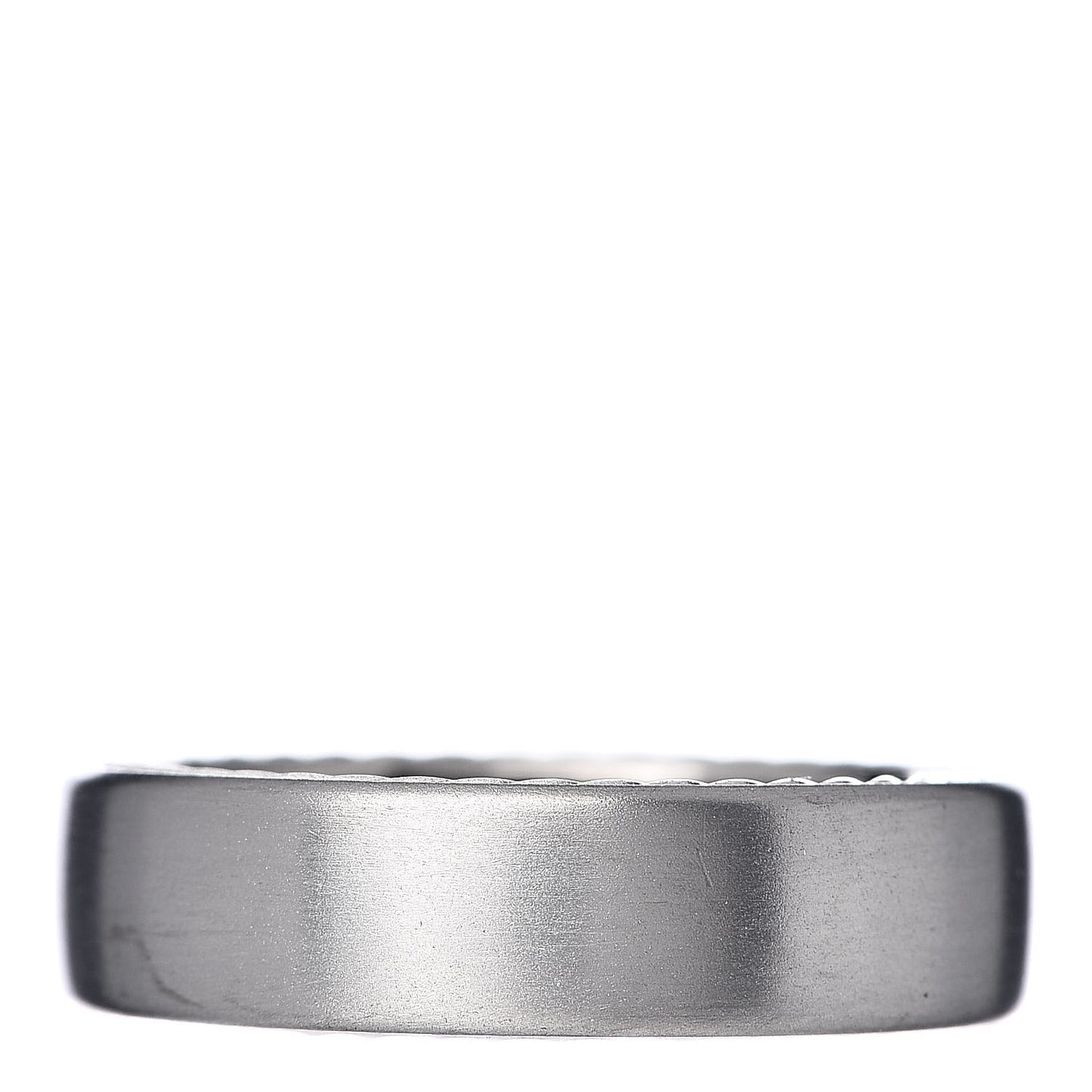 Titanium Sterling Silver 6mm Streamline Band Ring 60 9