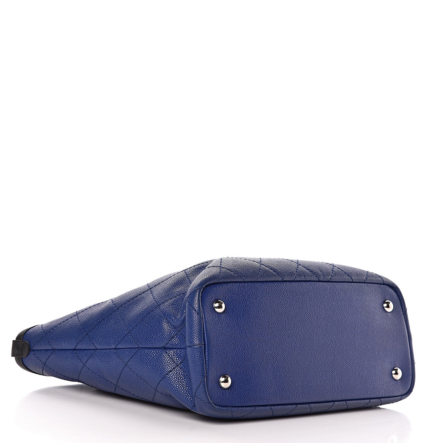 Chanel Grained Calfskin Shopping Fever Tote Blue 5 of 18