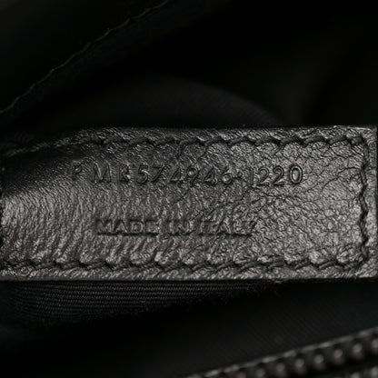 Saint Laurent Calfskin Y Quilted Monogram Monochrome Medium Loulou Chain Satchel Black 7 of 13