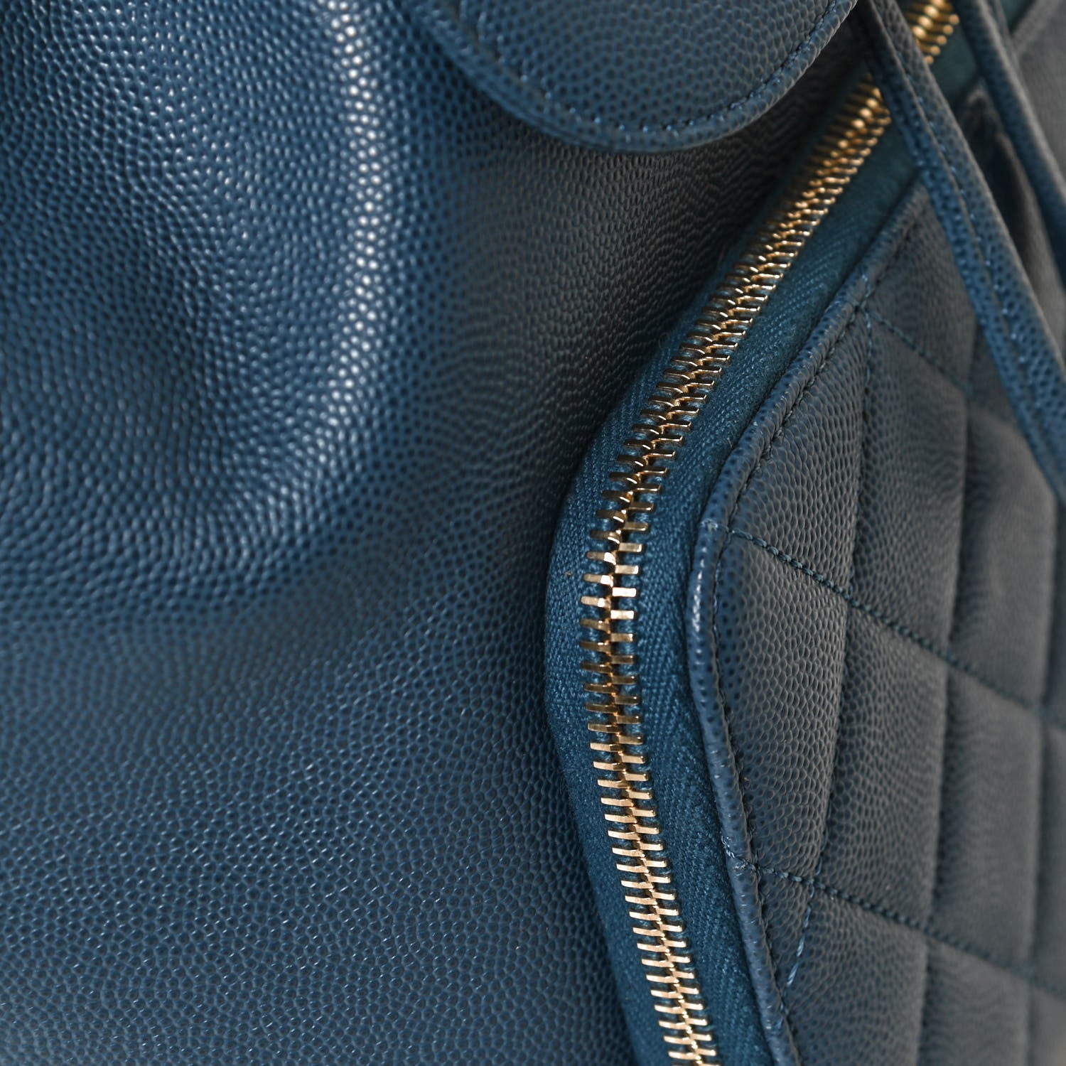Chanel Caviar Quilted Business Affinity Backpack Blue 11 of 11