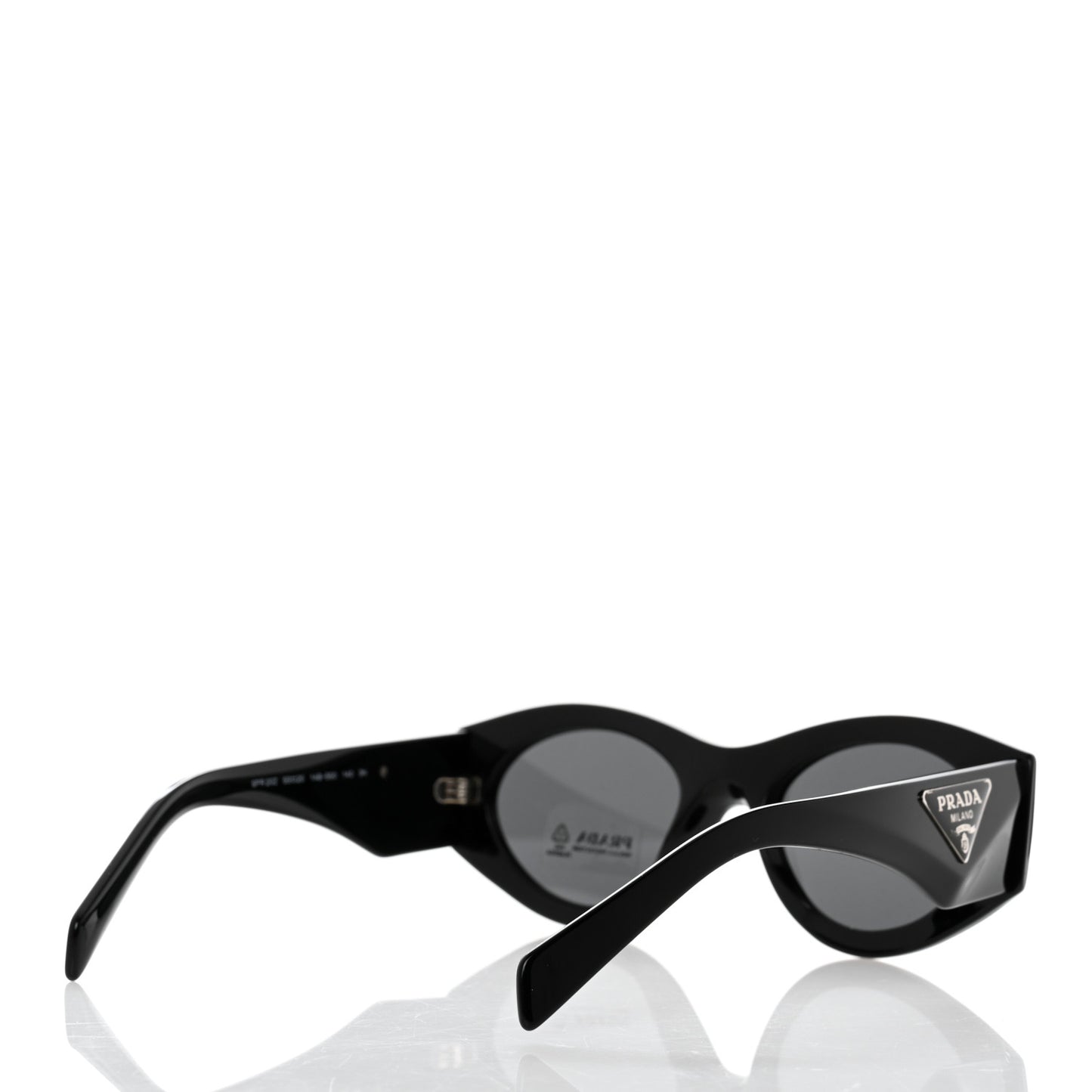 Acetate Oval Symbole Sunglasses SPR 20Z Black