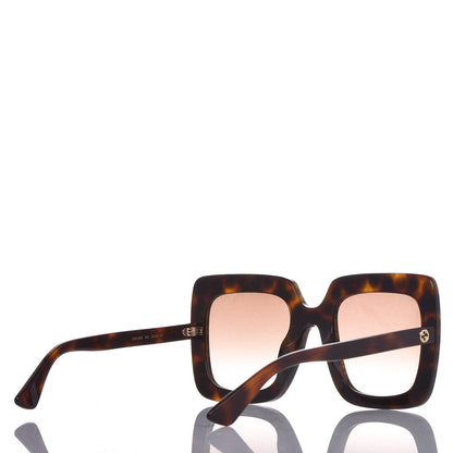 Gucci Acetate Crystal Oversize Sunglasses GG0148S Tortoise 4 of 7