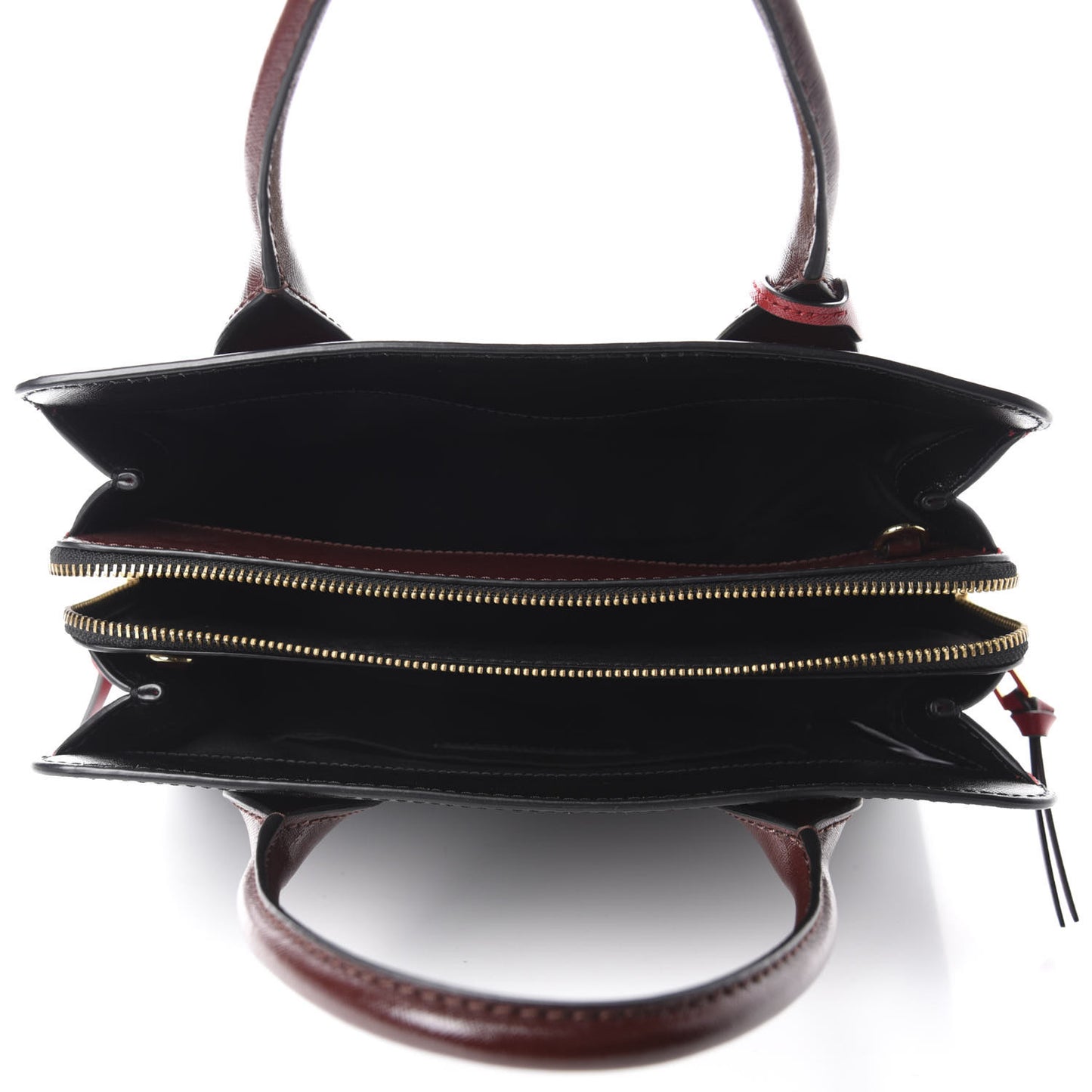 Saffiano Big Shot Tote Red Black