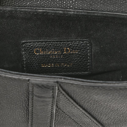 Christian Dior Grained Calfskin Mini Saddle Bag Black 6 of 7